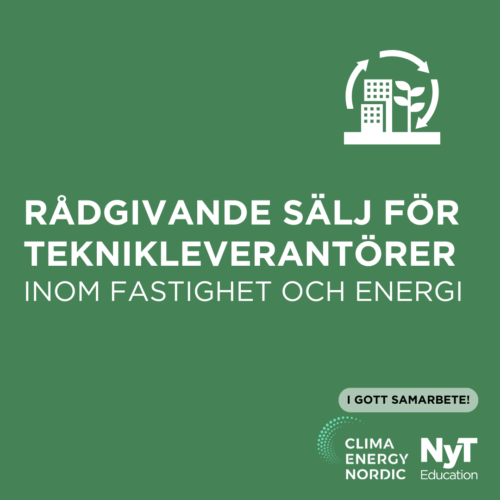 Rådgivande sälj för teknikleverantörer inom fastighet och energi