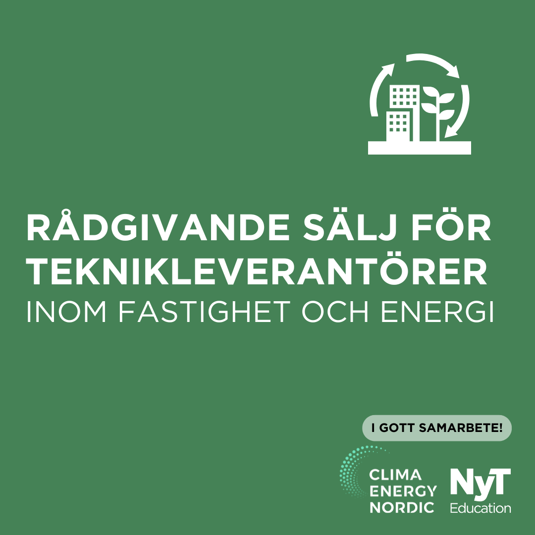 Rådgivande sälj för teknikleverantörer inom fastighet och energi